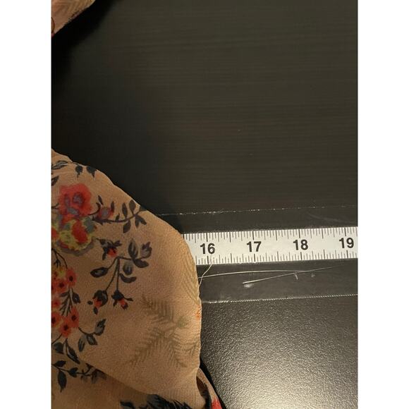 Anthropologie Staring at Stars Womens Jumpsuit Sz 6 Floral Viscose Wide Leg Boho - Picture 5 of 8